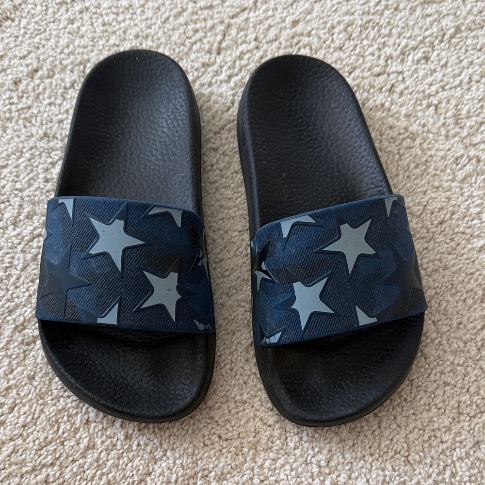 Valentino Black and Blue Star Sandals